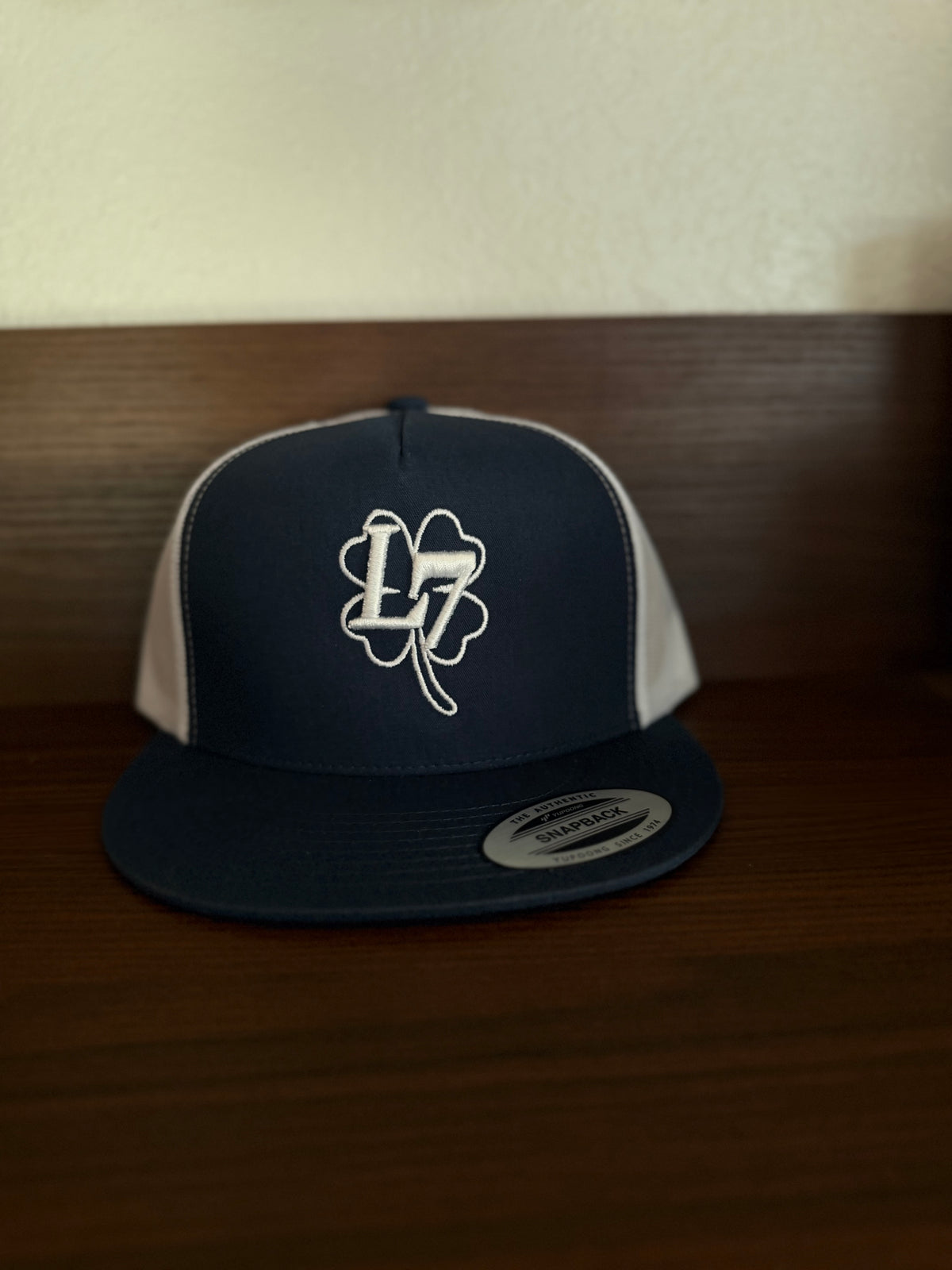 Navy blue L7 cap with white logo