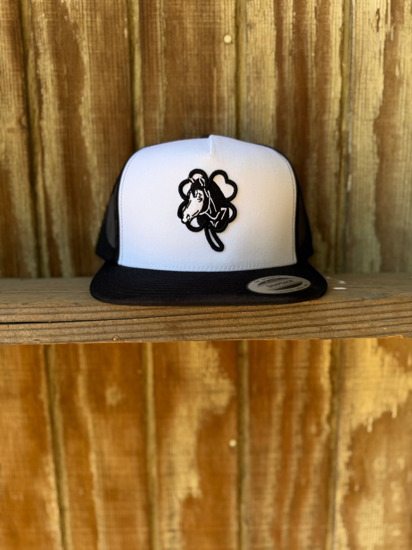 Lucky 7 Black/White Hat