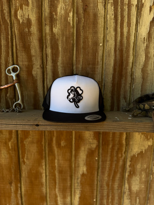 Lucky 7 Black/White Hat