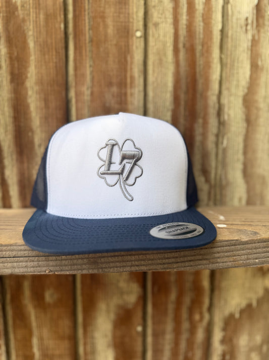 Navy blue /white cap silver L7